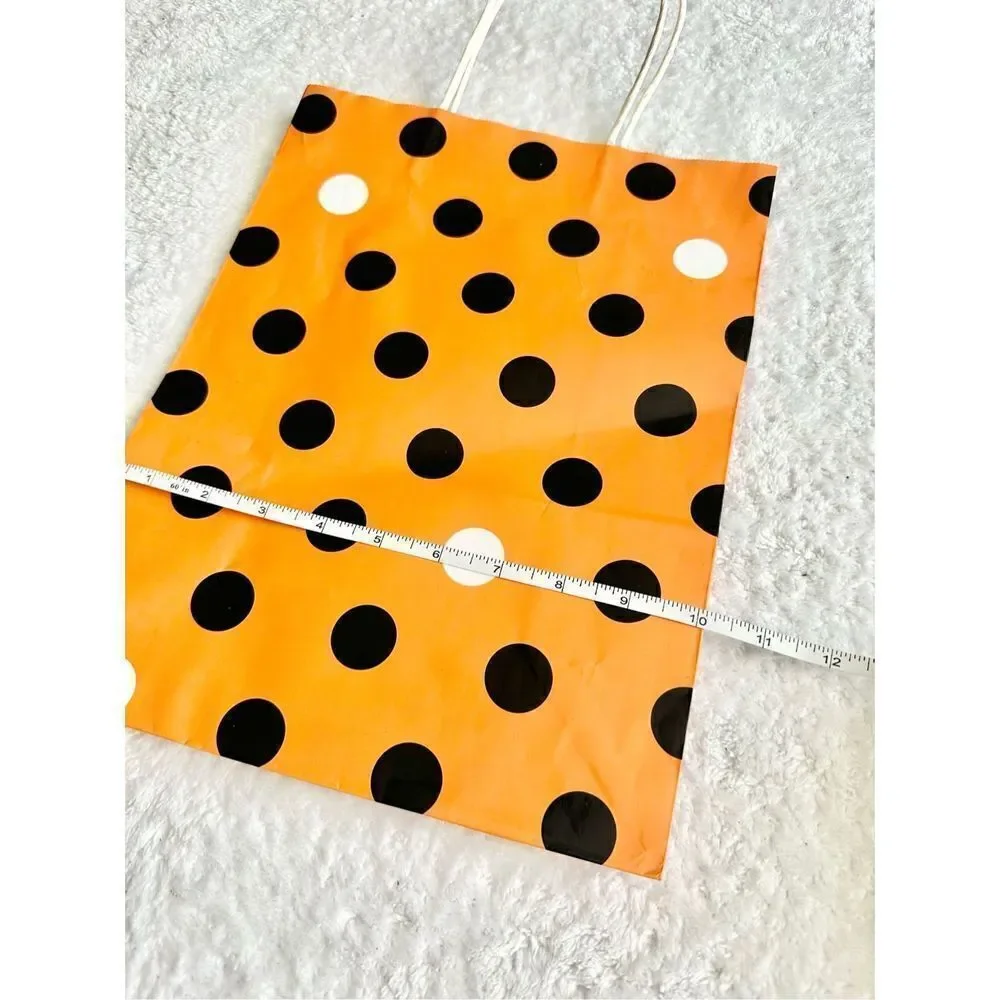 Orange and black black Halloween gift bag